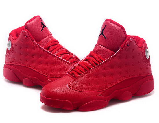 Womens Air Jordan Retro 13 All Red Outlet